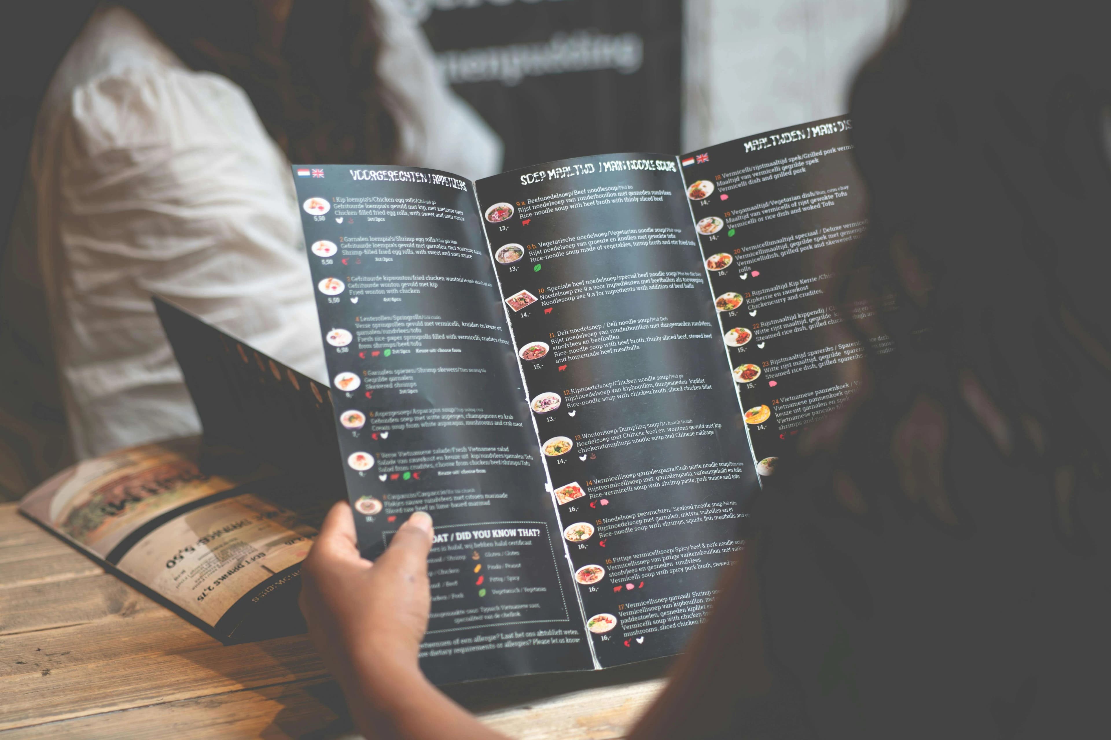 Restaurant Menu Posters and Boards in Poster AI Creator